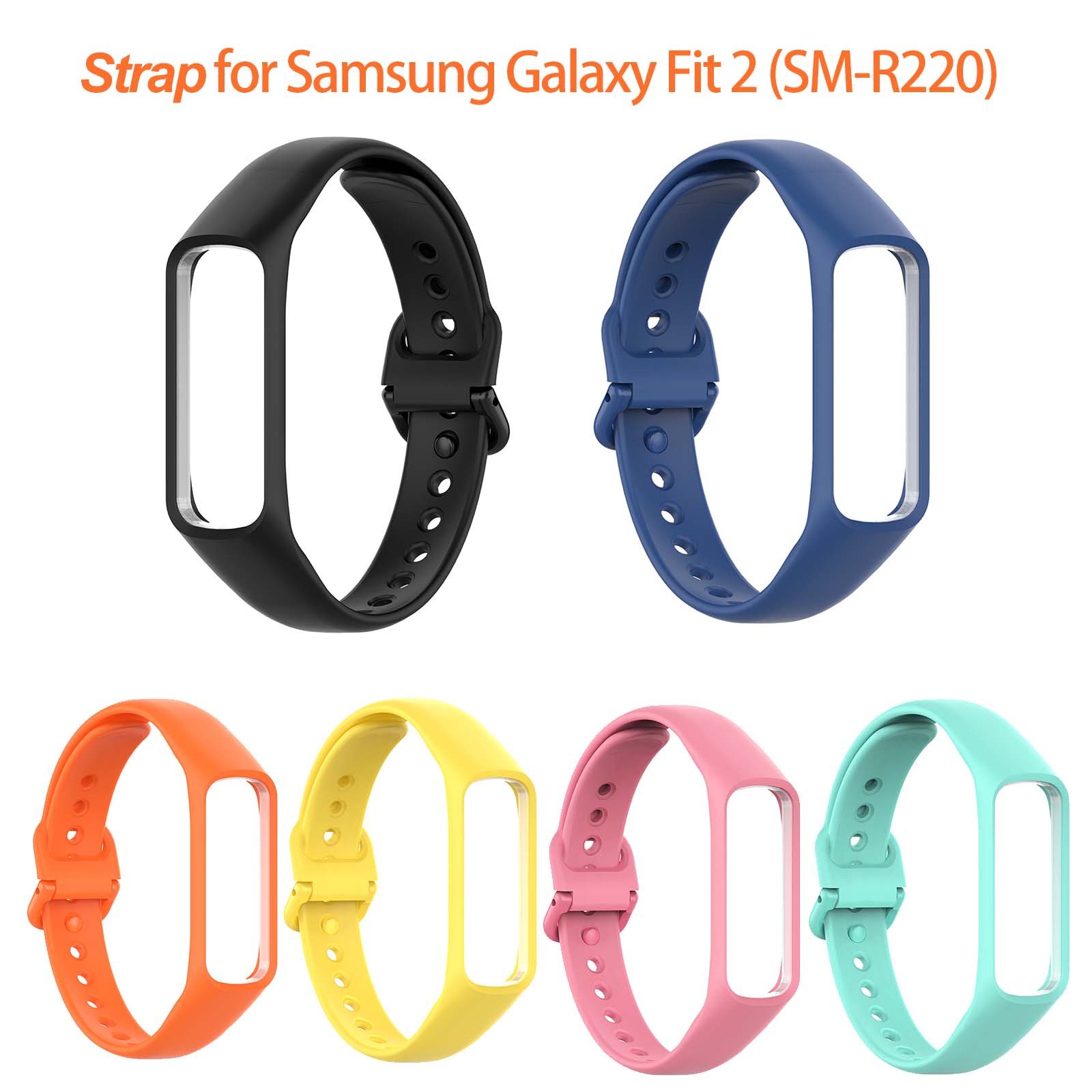 Resistance Bands Set With Handles - For Samsung Galaxy Fit 2(R220) •