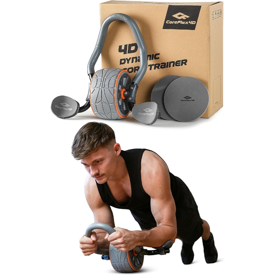 Ab Roller Wheel With Elbow Support - CoreFlex4D Ab Roller Wheel with Elbow