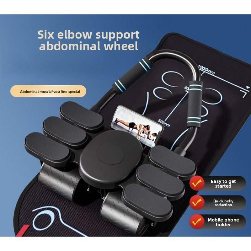 Four Wheel Six Elbow Abdominal - Ab Roller Wheel With Elbow Support ulasan dan harga
