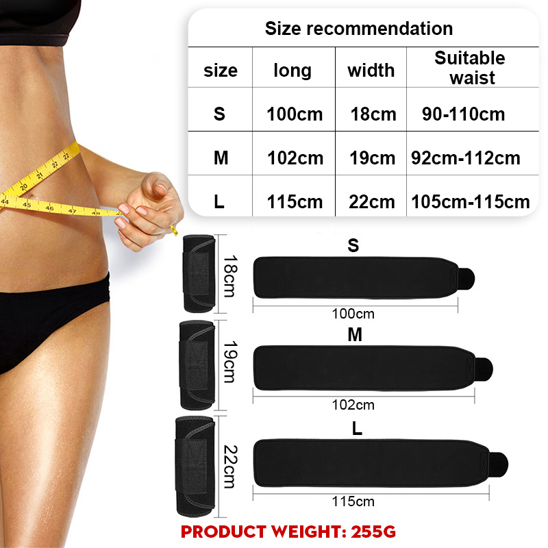 1PC Waist Trimmer Belt Weight  - Sweat Waist Trainer Belt Neoprene ulasan dan harga