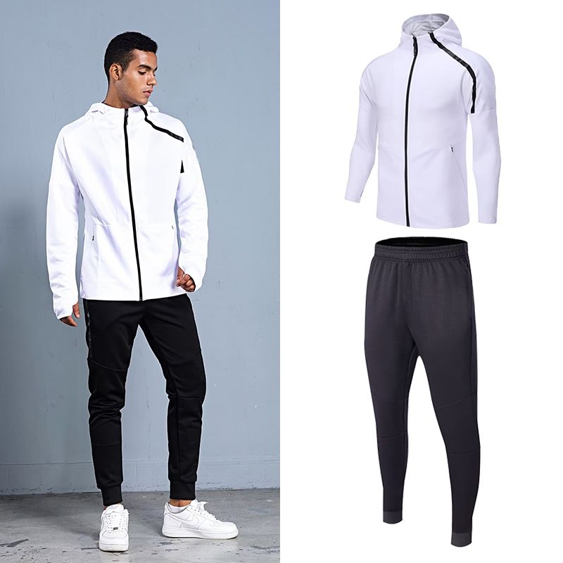 Men Hooded Sports Tracksuit Au - Cycling ulasan dan harga