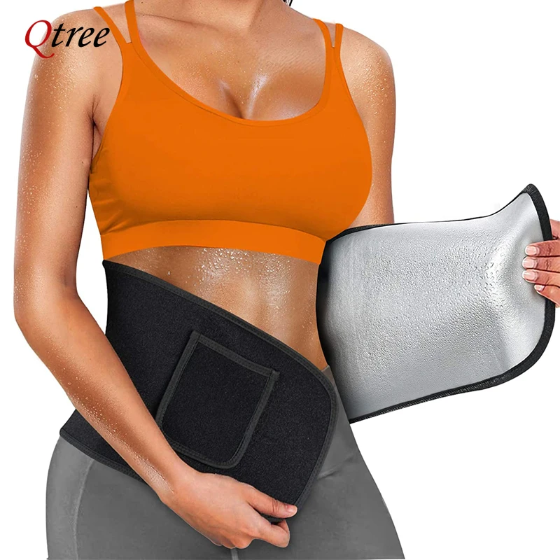Qtree Waist Cincher Body Shape - Sweat Waist Trainer Belt Neoprene ulasan dan harga