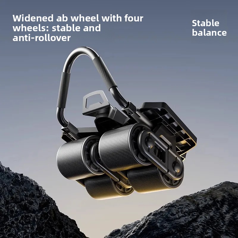 Auto Rebound 4 Wheel Ab Roller - Ab Roller Wheel With Elbow Support ulasan dan harga
