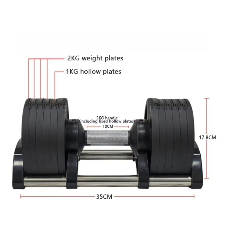 Gym Fitness Equipment 20kg 24k - Adjustable Dumbbell Pair 40Kg ulasan dan harga