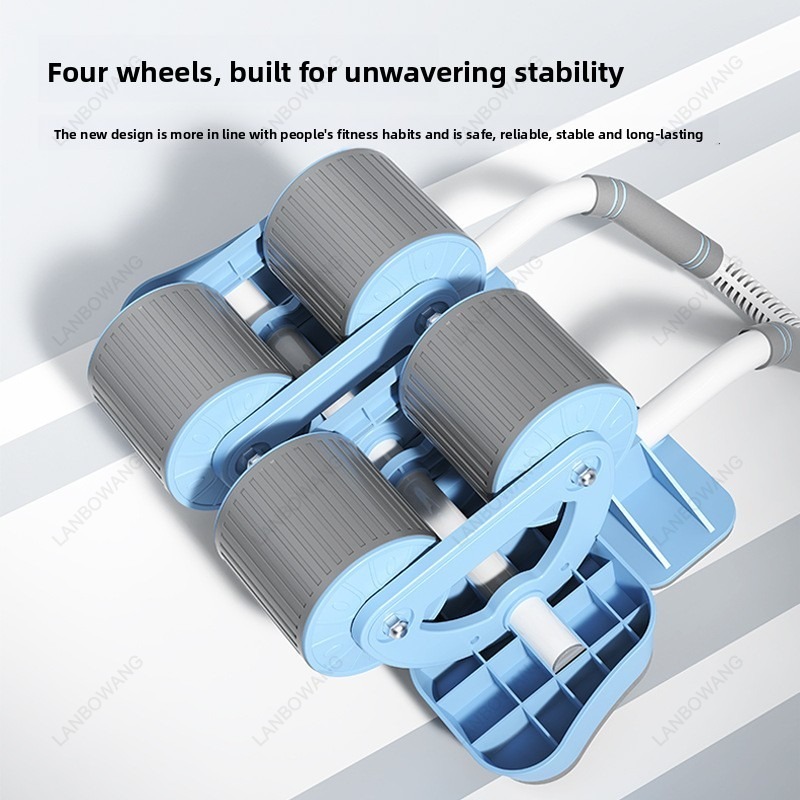 Smart 4 Wheels Auto Rebound Ab - Ab Roller Wheel With Elbow Support ulasan dan harga