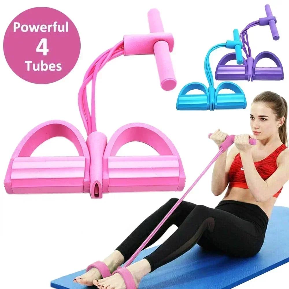 4/6 Level Resistance Band Elas - Pilates Bar Kit With Resistance Bands ulasan dan harga